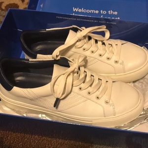 Tory Burch chevron calf leather sneaker